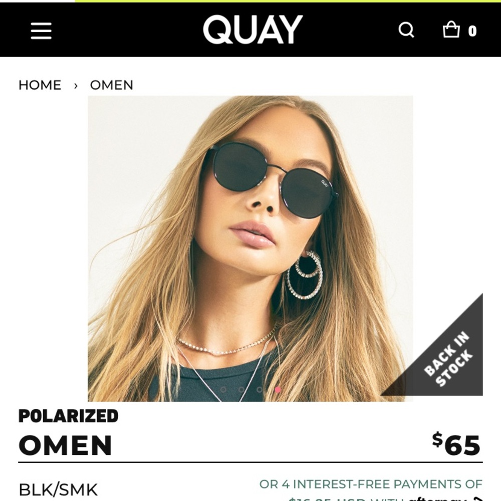 Quay Australia Sunglasses Omen
